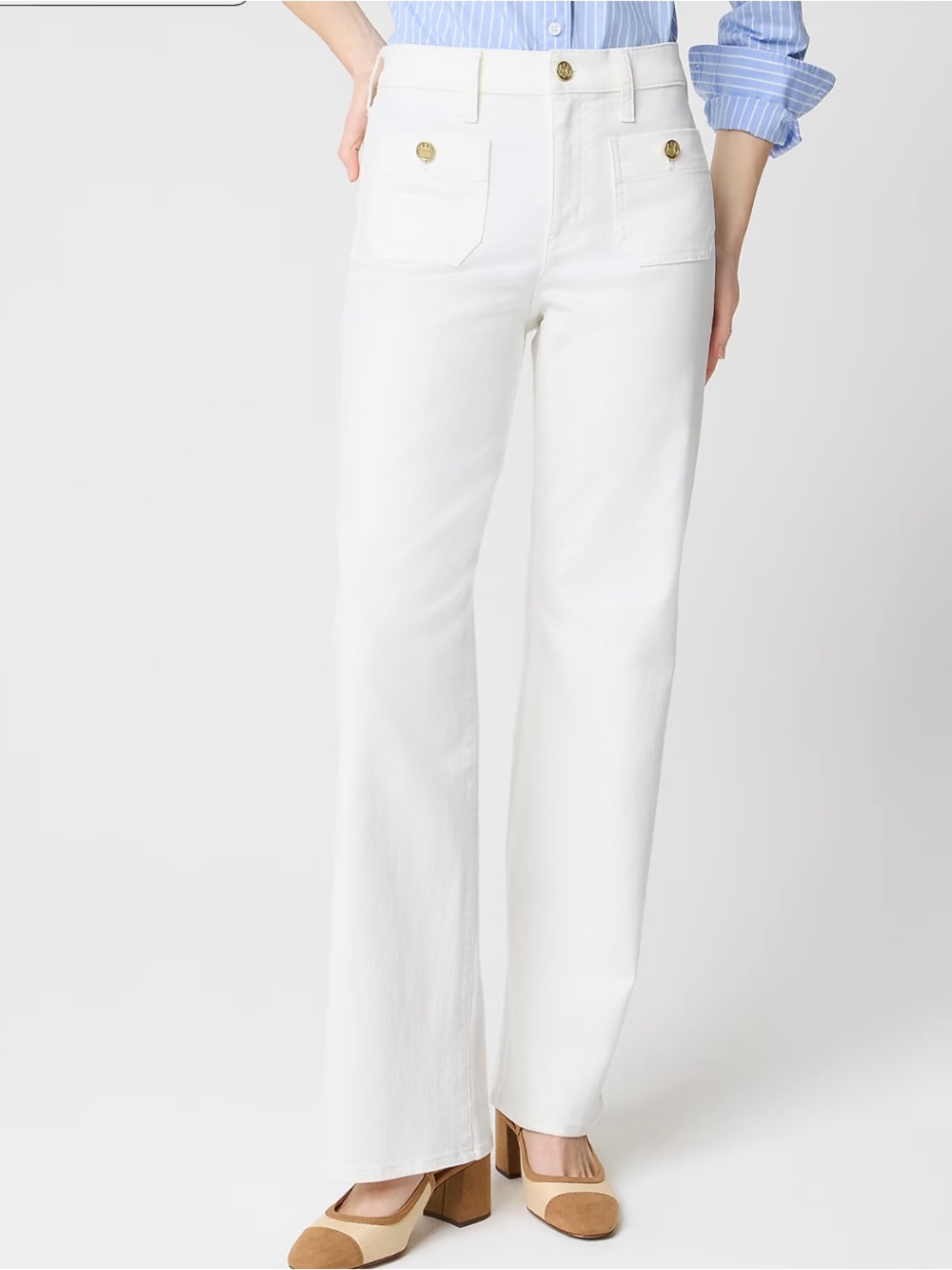 J Crew Tall slim-wide Full Length Wide Leg jean in all-day stretch Size 32T NWT